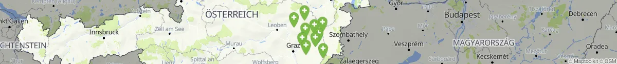 Kartenansicht für Apotheken-Notdienste in der Nähe von Lafnitz (Hartberg-Fürstenfeld, Steiermark)